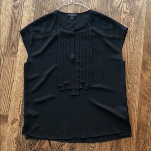 Jcrew ribbon fringe blouse